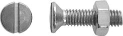 Zdjęcie LUX-TOOLS Śruba + nakrętka z łbem stożkowym SL 5x16mm (4007874880406) - Wleń