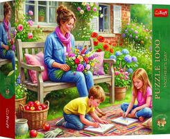 Zdjęcie Puzzle Premium Plus Rodzina W Ogrodzie 1000 El. - Witkowo