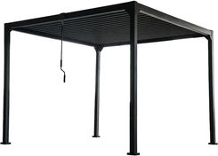 Zdjęcie Pergola aluminiowa antracyt - 3 x 3 x 2,3 m - Brwinów