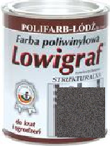 Polifarb Łódź Lowigraf Strukturalna Grafitowa 5L