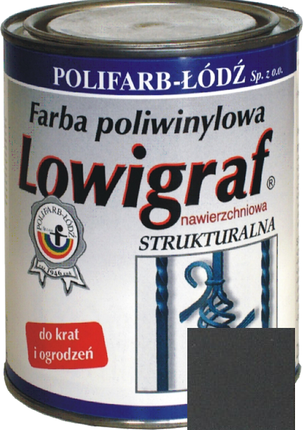 Polifarb Łódź Lowigraf Szara Grafitowa 5L