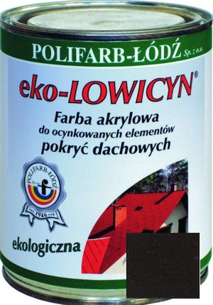 Polifarb Łódź Eko-Lowicyn Czarny 10l 9005