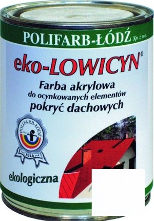 Polifarb Łódź Eko-Lowicyn Biała 10l 9003