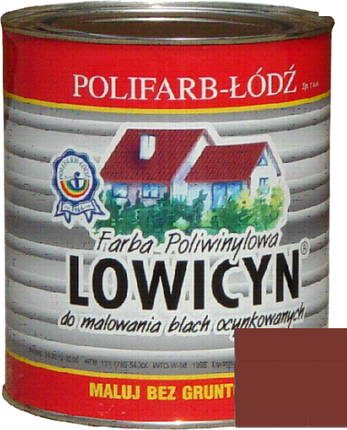 Polifarb Łódź Lowicyn Czerwony Tlenkowy Mat 10l