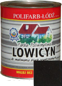 Polifarb Łódź Lowicyn Czarny Mat 10l 9005