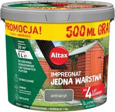 Zdjęcie Altax Impregnat Jedna Warstwa 5900172996352 Antracyt 5L - Tychy