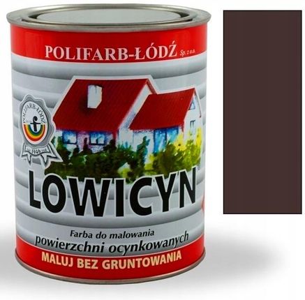 Polifarb Łódź Lowicyn Brązowy Czekoladowy Mat 10l 8017