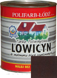 Polifarb Łódź Lowicyn Brązowy Czekoladowy Mat 5L 8017