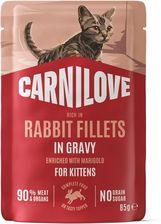 Zdjęcie Carnilove Cat Pouch Gravy Kittens Rabbit 85g - Tychy