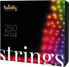 Zdjęcie Lampki choinkowe Twinkly Smart łańcuch 250 LED RGB TWS250STPBEU - Żabno