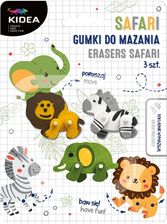Zdjęcie Derform Gumki Do Mazania Safari 3szt. Kidea - Włodawa