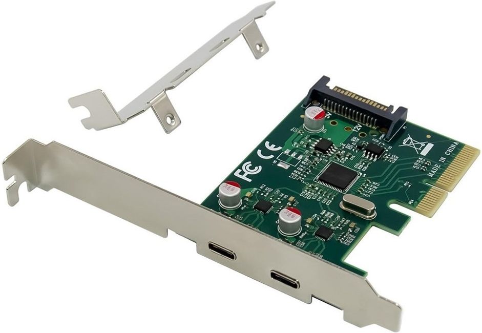 Zdjęcie Hub USB Conceptronic 2-Port USB 3.2 Gen 2 Type-C PCIe Card (EMRICK13G) - Sokołów Podlaski