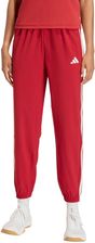 Zdjęcie Spodnie damskie adidas Train Essentials 3-Stripes Woven czerwone KF8554 - Żnin