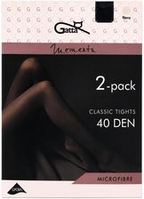 Zdjęcie RAJSTOPY CZARNE 2-PACK MICROFIBRA 40 DEN ROZMIAR 2-S GATTA - Kościan
