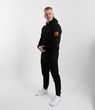 Dres męski czarny gładki QMPEL KRUK's different – premium komplet bawełniany | Kolekcja dresów męskich streetwear