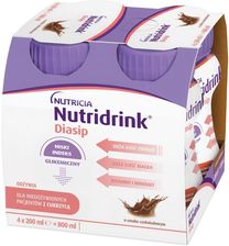 Zdjęcie Nutridrink Diasip o smaku czekoladowym 4x200ml - Czarne