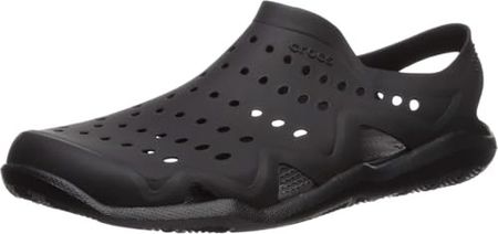 crocs Męskie sandały Swiftwater Wave Croslite wodoodporne, Czarny Black Black 060b, 41/42 EU
