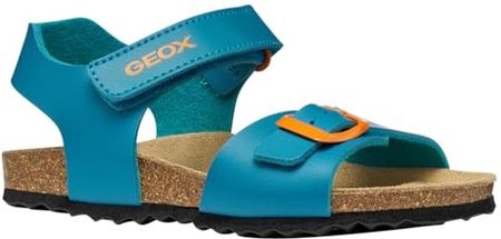 Geox J Ghita Boy B sandały, lazurowe/pomarańczowe, 39 EU