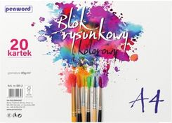 Zdjęcie Penword Blok Rysunkowy A4 Kolorowy 110G 20 Kartek - Knurów