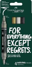 Zdjęcie Faber-Castell Marker Akrylowy Multimark Classic Faber-Castell 4 Kolory - Bartoszyce