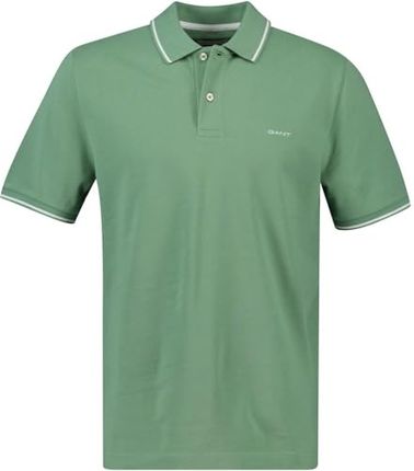 GANT TIPPING SS PIQUE POLO, Kalamata Green, L