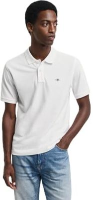 GANT Męska koszulka polo Reg Emb Archive Shield, biały, 5XL
