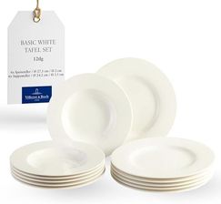 Zdjęcie like. by Villeroy & Boch Basic White Serwis Obiadowy 12 El. Porcelana Premium Biały (1952777611) - Dębno