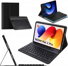 Zdjęcie Etui z klawiaturą Bluetooth do Redmi Pad 2 PRO 2025, czarne - Ostroróg