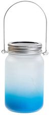Zdjęcie Lampion 450 ml z metalowym uchwytem - błękitny gradient - Recz