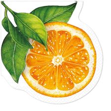 Zdjęcie Paw Serwetki 32cm Shape Pure Orange 12szt. - Parczew