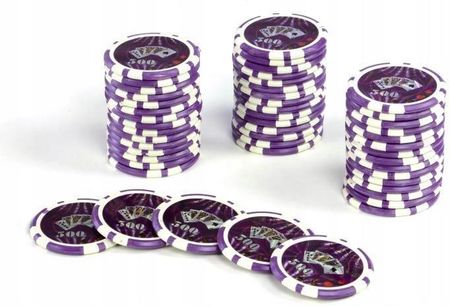 50szt. żetony do pokera z nominałem 500, waga 11g, poker, nowy wzór [FP32485]