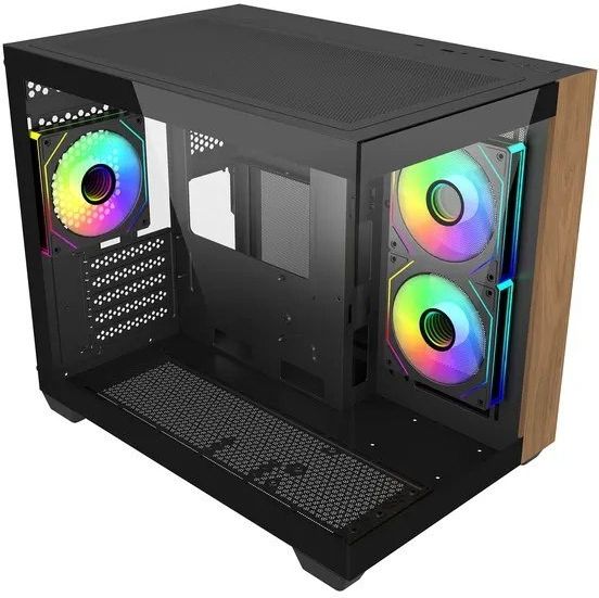фото Корпус Cooler Master Elite 481 Wood Black (E481-KHNN-S00) 1
