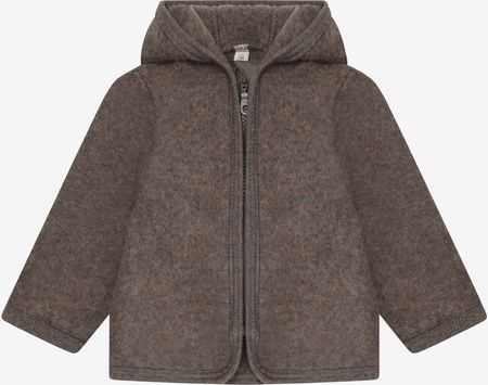 HUTTEliHUT Kurtka z wełny merino Brown Melange - Brown Melange, 68