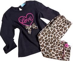 Zdjęcie KOMPLET DZIEWCZĘCY BLUZECZKA + LEGGINSY PANTERKA 24M TUP-TIM - Krzywiń