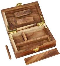 Zdjęcie Pudełko Rolling Box Na Susz Drewno Nadruk Cannabis Leaf WB08 - Wojkowice