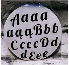 Zdjęcie Panon Litery Samoprzylepne Naklejki Czarne - Rypin
