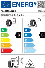 Falken Euroall season as220 225/60R17 103V