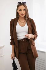 Zdjęcie Komplet elegancki marynarki ze spodniami mocca - Stryków