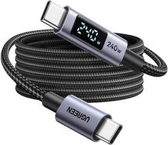Zdjęcie Ugreen Kabel Usb C L530 240W 480Mbps 3M Szary - Wieruszów