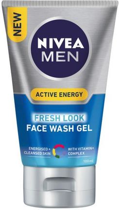 Nivea Men Żel myjący do twarzy - Skin Energy Q10 100ml