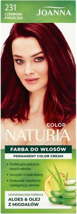 Joanna Naturia Color Farba do włosów 231 Czerwona porzeczka