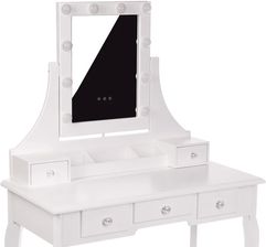 Zdjęcie Toaletka Z Lustrem Led Biała MONICA + Taboret BSB006LED - Katowice