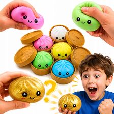 Zdjęcie Adar Squishy Dumpling Gniotek Pierożek Brokatowe 10cm Antystresowy Tiktok - Trzebinia