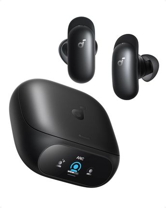 Słuchawki dokanałowe Soundcore Liberty 5 Pro czarne z etui z ekranem