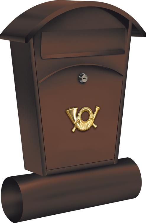 Vorel Skrzynka na Listy 480x280x80mm Brązowa 78592 - zdjęcie 4 Vorel Skrzynka na Listy 480x280x80mm Brązowa 78592