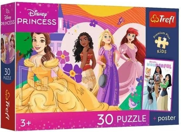 Trefl Puzzle 100 Disney Księżniczki + Plakat - Ceny i opinie - Ceneo.pl