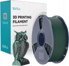 Zdjęcie Filament Sunlu PLA Czarno-zielony 1.75mm 1000g - Cieszyn