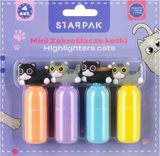 Zdjęcie Starpak Zakreślacie Mini 4 Kolory Kotki 563030 - Bielsko-Biała