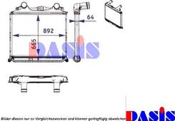 Zdjęcie Aks Dasis Chłodnica Powietrza Intercooler 267009N - Myślenice