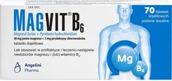 Zdjęcie Magvit B6 48 Mg + 5 Mg 70Tabl Dojelitowych - Jedwabne
